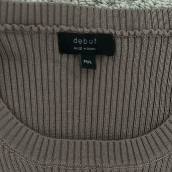 Tan Ribbed Crop Top - Picture 5 of 5